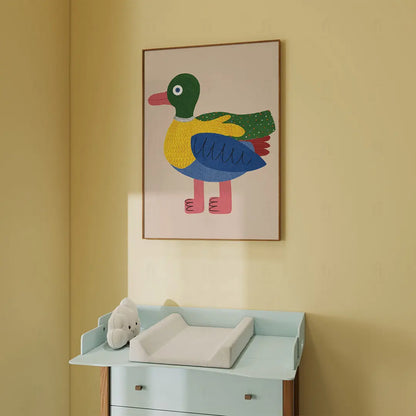 Plakat Kolorowa Kaczka – Obrazek do Pokoju Dziecka