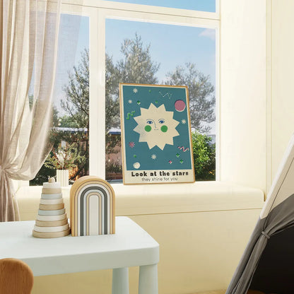 Plakat Look at the Stars – Kosmos Pokój Dziecka