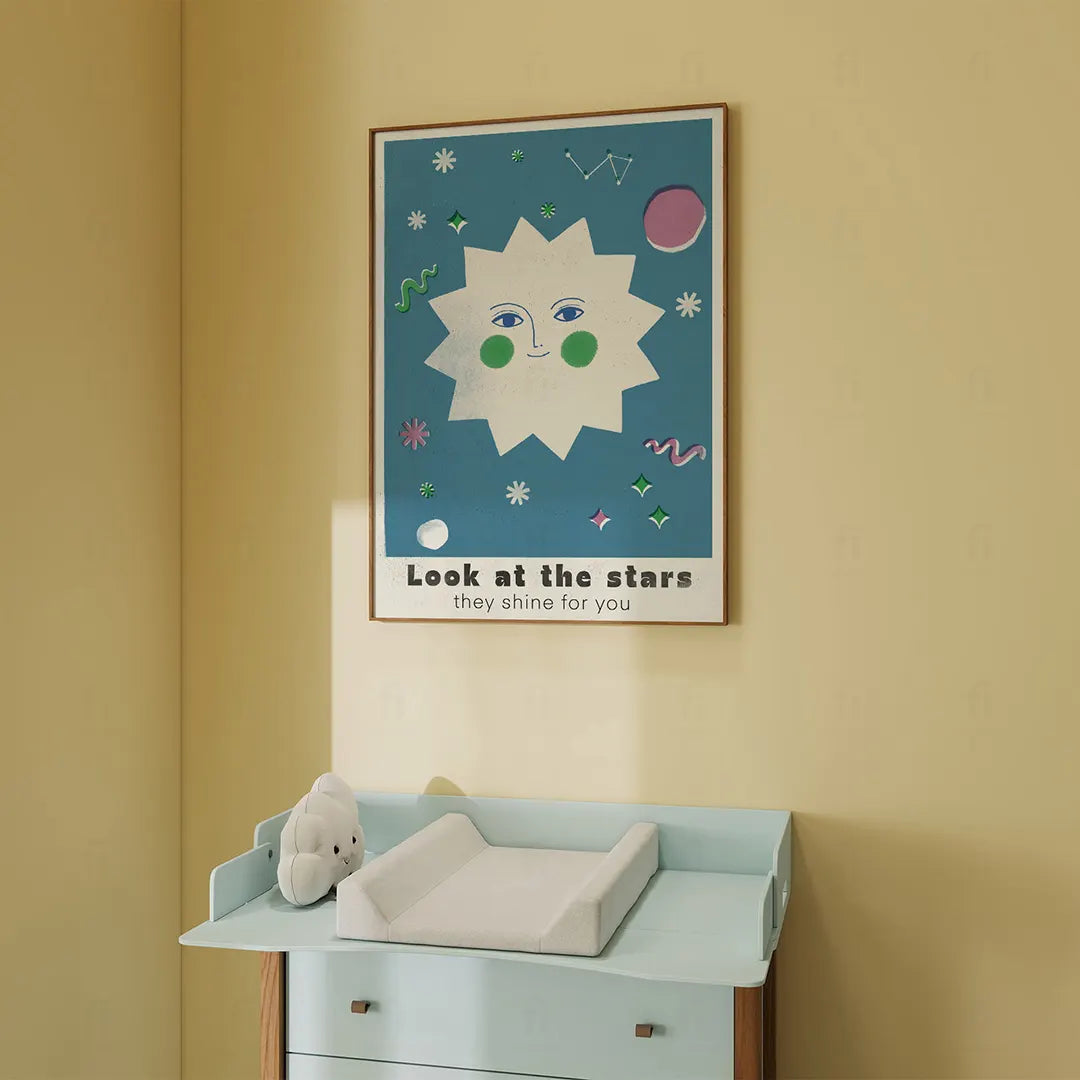 Plakat Look at the Stars – Kosmos Pokój Dziecka