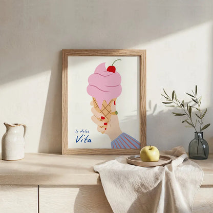 Plakat La Dolce Vita – Słodki Włoski Klimat
