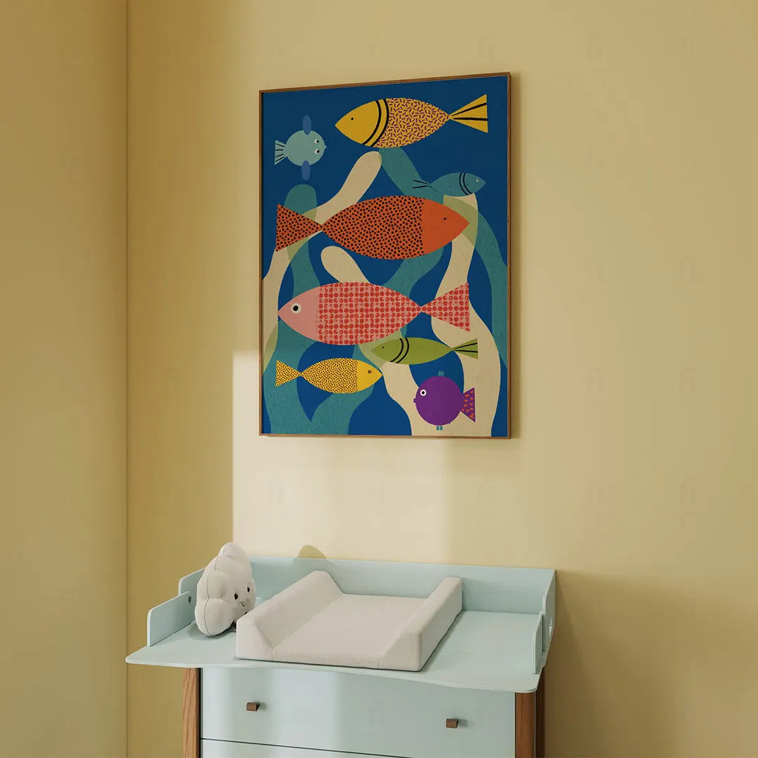 Plakat Kolorowe Rybki – Ocean w Pokoju Dziecka