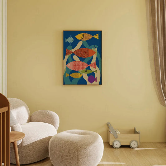 Plakat Kolorowe Rybki – Ocean w Pokoju Dziecka