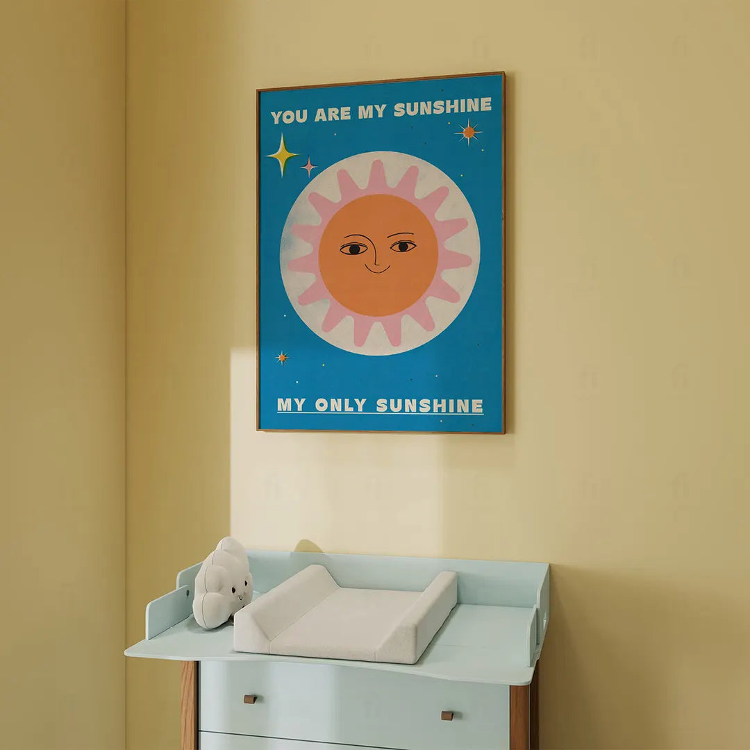 Plakat You Are My Sunshine – Słońce do Pokoju Dziecka