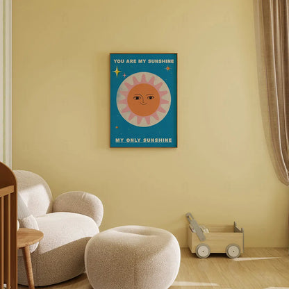 Plakat You Are My Sunshine – Słońce do Pokoju Dziecka