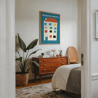 Plakat W Domu Najlepiej – Grafika z Domem