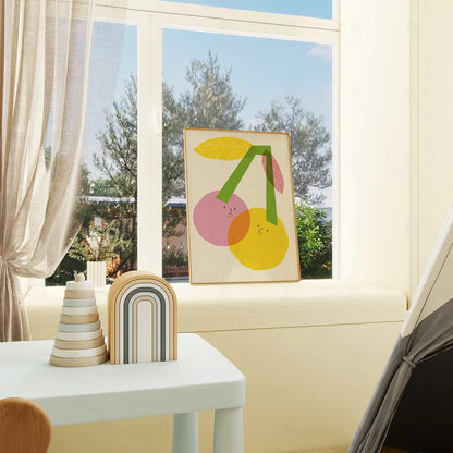 Plakat Wisienki z Twarzami – Słodka Dekoracja