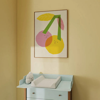 Plakat Wisienki z Twarzami – Słodka Dekoracja