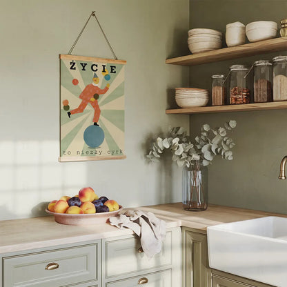 Plakat Życie to Niezły Cyrk – Kolorowa Grafika