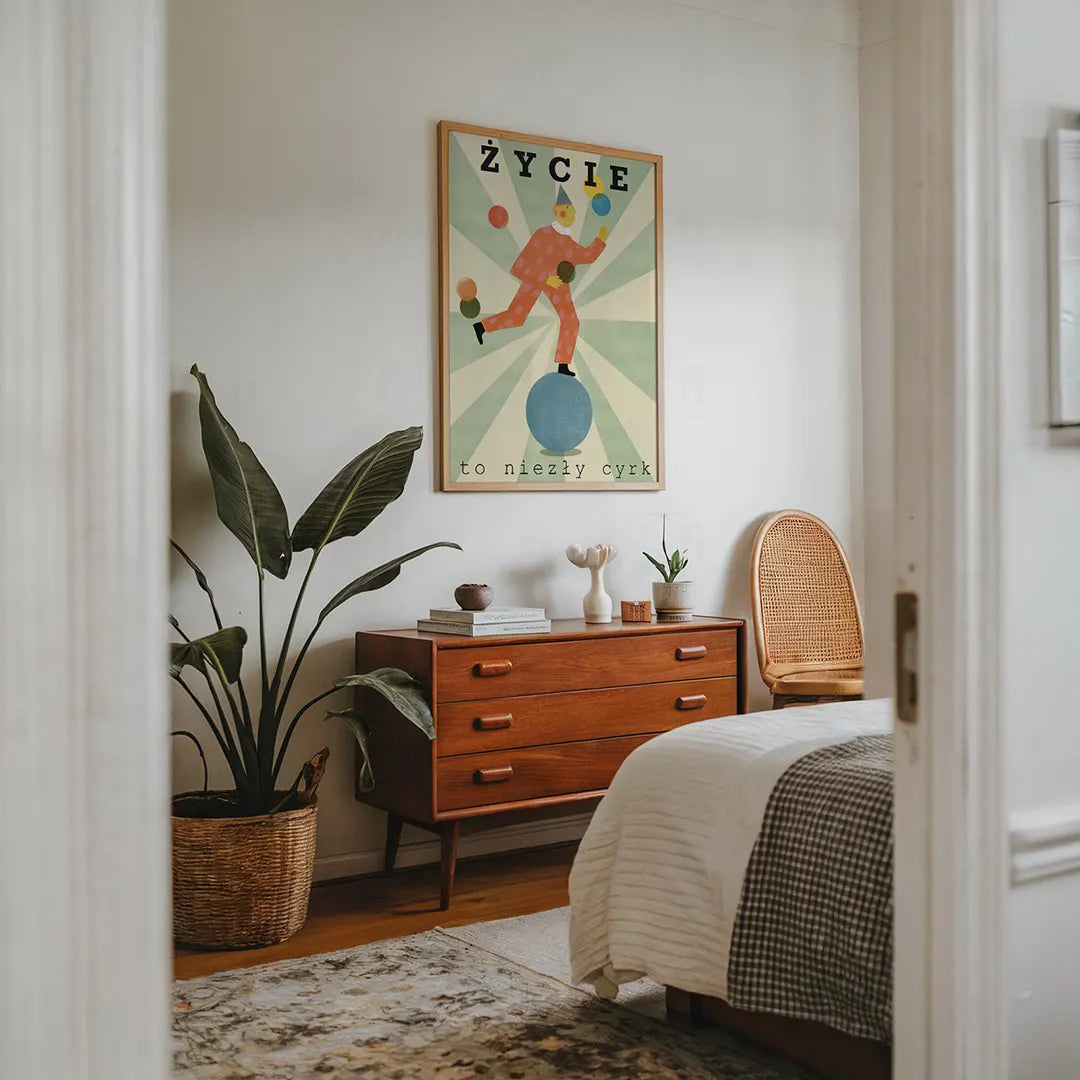 Plakat Życie to Niezły Cyrk – Kolorowa Grafika