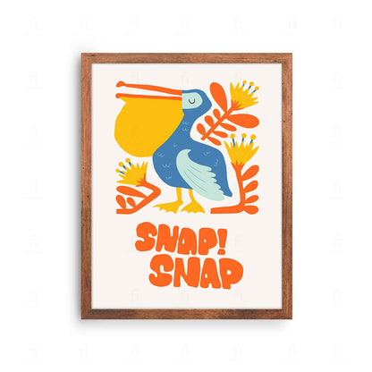 Plakat "Snap! Snap!" - Kolorowa Grafika dla Dzieci
