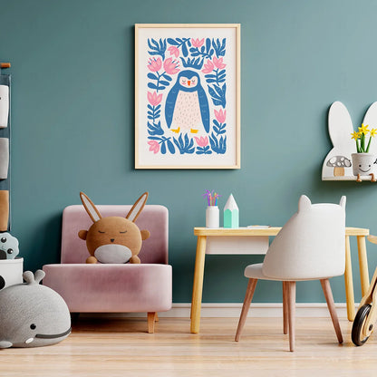 Plakat "Słodki Pingwin" - Grafika ze Zwierzętami