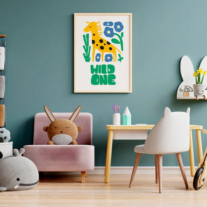 Plakat "Dziki Duch" - Grafika z Żyrafą