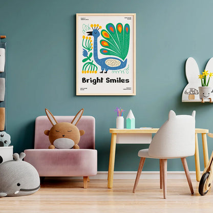 Plakat "Jasne Uśmiechy" - Radosna Grafika do Pokoju Dziecka