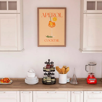Plakat "Aperol" - Włoska Grafika z Koktajlem