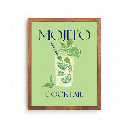 Plakat "Mojito" - Orzeźwiająca Grafika z Koktajlem