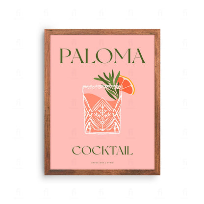 Plakat "Paloma" - Orzeźwiająca Grafika z Koktajlem