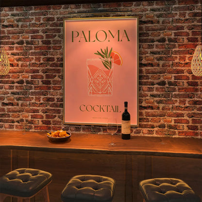 Plakat "Paloma" - Orzeźwiająca Grafika z Koktajlem