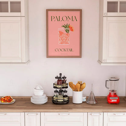 Plakat "Paloma" - Orzeźwiająca Grafika z Koktajlem