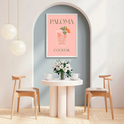 Plakat "Paloma" - Orzeźwiająca Grafika z Koktajlem