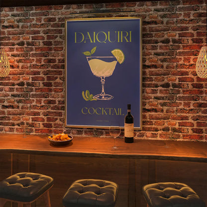 Plakat "Daiquiri" - Orzeźwiająca Grafika z Koktajlem