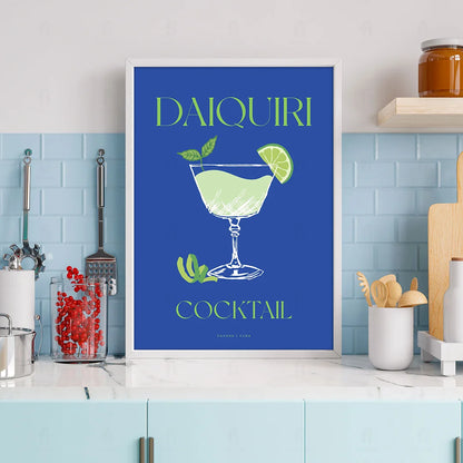 Plakat "Daiquiri" - Orzeźwiająca Grafika z Koktajlem