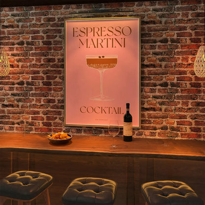 Plakat "Espresso Martini" - Stylowa Grafika z Kawowym Koktajlem