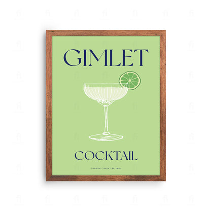 Plakat "Gimlet" - Klasyczna Grafika z Koktajlem