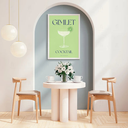 Plakat "Gimlet" - Klasyczna Grafika z Koktajlem