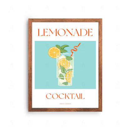 Plakat "Lemonade" - Orzeźwiająca Grafika z Lemoniadą