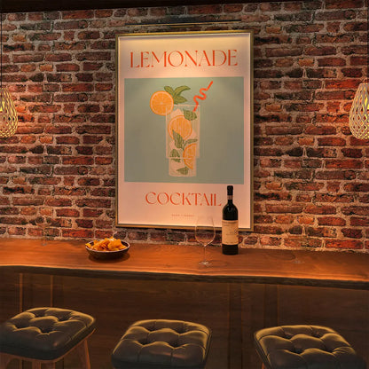 Plakat "Lemonade" - Orzeźwiająca Grafika z Lemoniadą