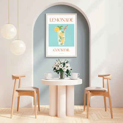 Plakat "Lemonade" - Orzeźwiająca Grafika z Lemoniadą