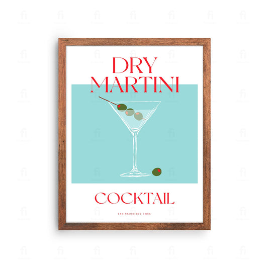 Plakat Dry Martini