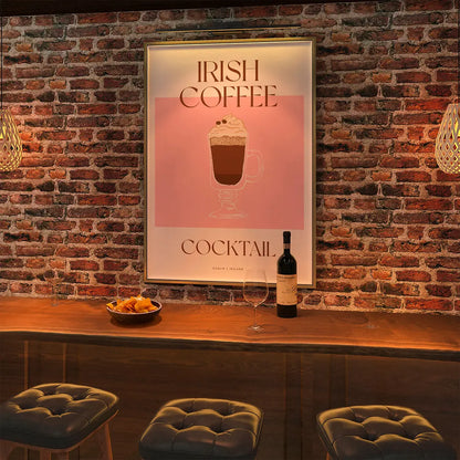 Plakat "Irish Coffee" - Grafika z Klasycznym Napojem
