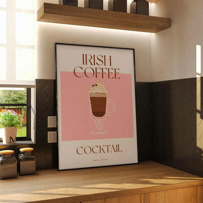 Plakat "Irish Coffee" - Grafika z Klasycznym Napojem