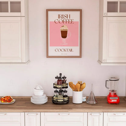 Plakat "Irish Coffee" - Grafika z Klasycznym Napojem