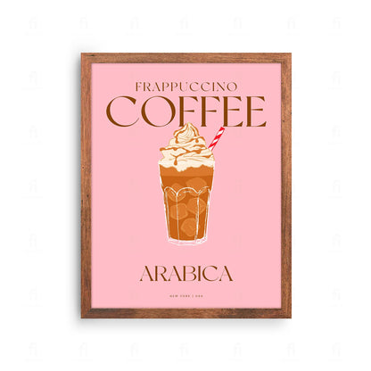 Plakat "Frappuccino Coffee" - Grafika dla Miłośników Kawy