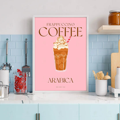 Plakat "Frappuccino Coffee" - Grafika dla Miłośników Kawy