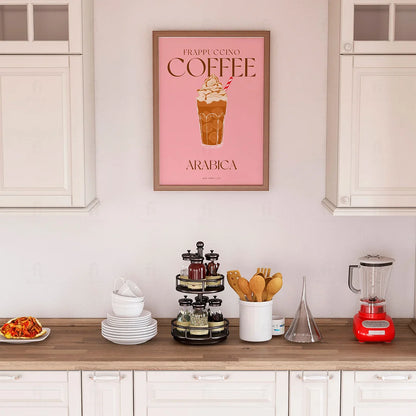 Plakat "Frappuccino Coffee" - Grafika dla Miłośników Kawy