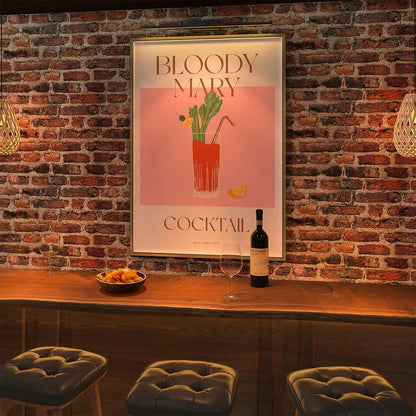 Plakat "Bloody Mary" - Klasyczna Grafika z Koktajlem