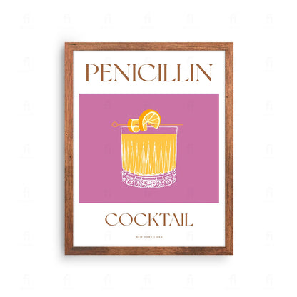 Plakat "Penicillin" - Klasyczna Grafika z Koktajlem