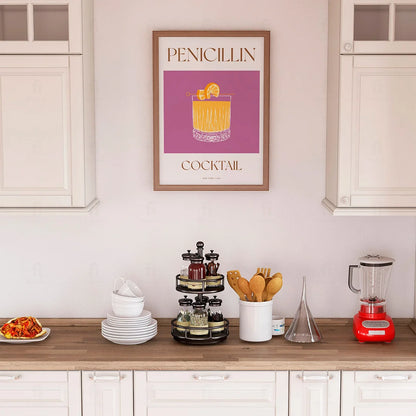 Plakat "Penicillin" - Klasyczna Grafika z Koktajlem