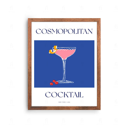 Plakat "Cosmopolitan" - Stylowa Grafika z Koktajlem