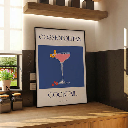 Plakat "Cosmopolitan" - Stylowa Grafika z Koktajlem