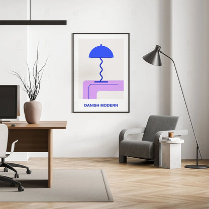 Plakat "Danish Modern" - Grafika w Stylu Skandynawskim