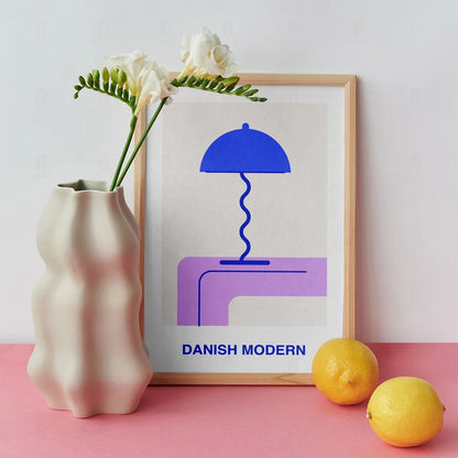 Plakat "Danish Modern" - Grafika w Stylu Skandynawskim