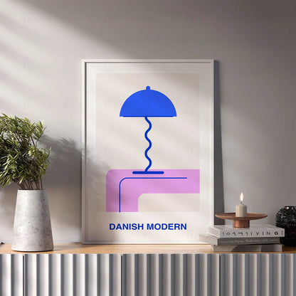 Plakat "Danish Modern" - Grafika w Stylu Skandynawskim