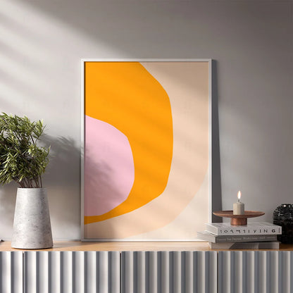 Plakat "Abstract Sunshine" - Minimalistyczna Grafika ze Słońcem