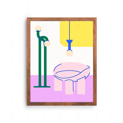 Plakat "Minimalistyczny Wystrój" - Grafika w Stylu Skandynawskim