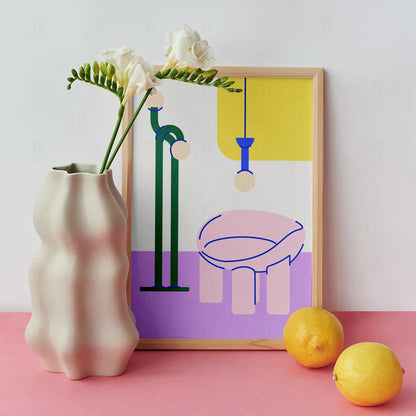 Plakat "Minimalistyczny Wystrój" - Grafika w Stylu Skandynawskim