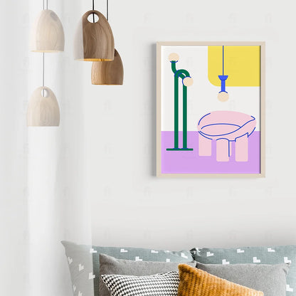 Plakat "Minimalistyczny Wystrój" - Grafika w Stylu Skandynawskim